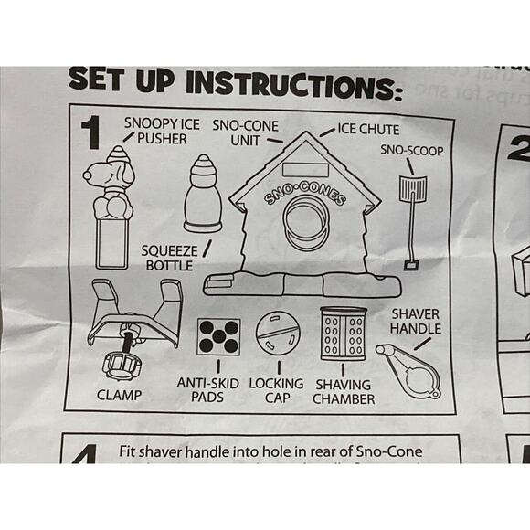 SNOOPY SNO-CONE MACHINE CRA-Z-ART 2016 PEANUTS SNOW CONE CRUSHED ICE NEW NO BOX - Picture 3 of 5